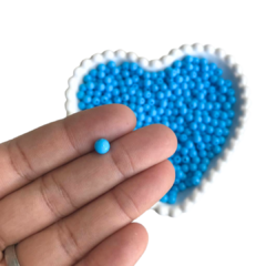MIÇANGA BOLINHA LISA AZUL CELESTE (6MM) - 20 GRAMAS - comprar online