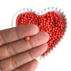 MIÇANGA BOLINHA LISA LARANJA FORTE (6MM) - 20 GRAMAS - comprar online