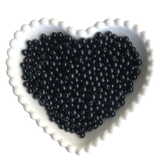 MIÇANGA BOLINHA LISA PRETA (6MM) - 20 GRAMAS