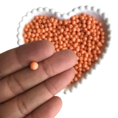 MIÇANGA BOLINHA LISA LARANJA CLARO (6MM) - 20 GRAMAS - comprar online