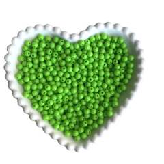 MIÇANGA BOLINHA LISA VERDE LIMÃO (6MM) - 20 GRAMAS