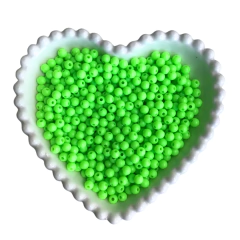 MIÇANGA BOLINHA LISA VERDE LIMA (6MM) - 20 GRAMAS