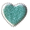 MIÇANGA BOLINHA TRANSPARENTE FOSCA AZUL (6MM) - 20 GRAMAS