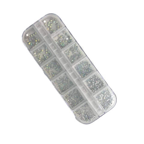 CAIXINHA DE STRASS BASE RETA BOREAL - 1 UNIDADE