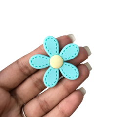 Aplique Flor Pespontada Emborrachada - 1 unidade - Loja da Laceira