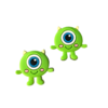 Aplique Mike Wazowski (Monstros S.A) Emborrachado - 1 unidade
