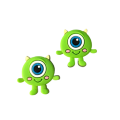 Aplique Mike Wazowski (Monstros S.A) Emborrachado - 1 unidade
