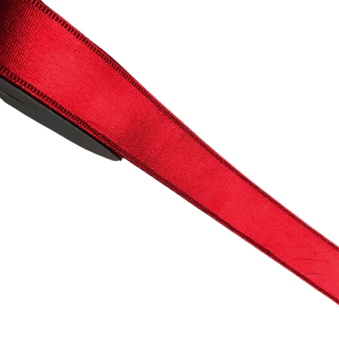 FITA VERMELHA LAMÊ (38MM) - 1 METRO