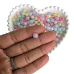 MIÇANGA BOLINHA TRANSPARENTE COM MIOLO COLORIDO CANDY (8MM) - 20 GRAMAS - comprar online
