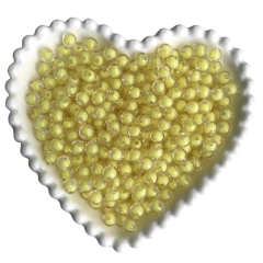 MIÇANGA BOLINHA TRANSPARENTE COM MIOLO AMARELO (8MM) - 20 GRAMAS