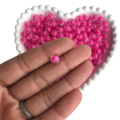 MIÇANGA BOLINHA TRANSPARENTE COM MIOLO PINK (8MM) - 20 GRAMAS - comprar online