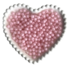 MIÇANGA BOLINHA TRANSPARENTE COM MIOLO ROSA BEBÊ (8MM) - 20 GRAMAS