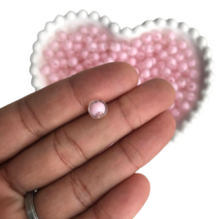 MIÇANGA BOLINHA TRANSPARENTE COM MIOLO ROSA BEBÊ (8MM) - 20 GRAMAS - comprar online