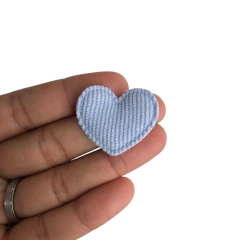 APLIQUE CORAÇÃO VELUDO COTELÊ - 1 UNIDADE na internet