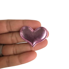 APLIQUE CORAÇÃO METALIZADO - 1 UNIDADE - comprar online