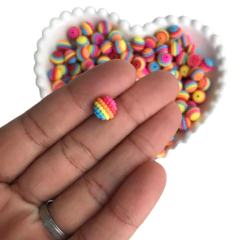 MIÇANGA CRAQUELADA COLORIDA (8MM) - 10 GRAMAS - comprar online