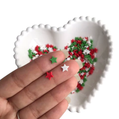 CONFEITO ESTRELA DE NATAL DE FIMO - 10g - comprar online