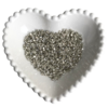 STRASS PARA COSTURA BRANCO CAIXINHA PRATA (3,5MM) - 50 UNIDADES