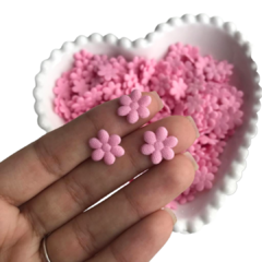 APLIQUE MINI FLORZINHA DE TECIDO PRENSADA ROSA BEBÊ - comprar online