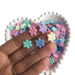 APLIQUE MINI FLORZINHA DE TECIDO PRENSADA COLORIDA - comprar online