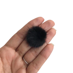 APLIQUE POMPOM PELINHO METADE PEQUENO (2.5CM) - 4 UNIDADES - loja online