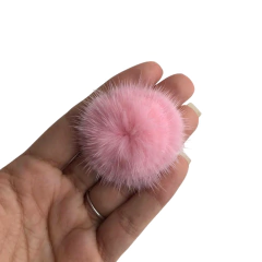 APLIQUE POMPOM PELINHO MÉDIO METADE (4.5CM) - 2 UNIDADES - loja online