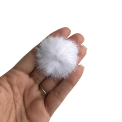 APLIQUE POMPOM PELINHO MÉDIO METADE (4.5CM) - 2 UNIDADES - comprar online