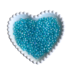 PÉROLA IRISADA COR AZUL (6MM) - 20 GRAMAS