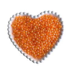 PÉROLA IRISADA COR LARANJA (6MM) - 20 GRAMAS