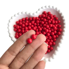 MIÇANGA BOLINHA LISA VERMELHO (8MM) - 20 GRAMAS - comprar online