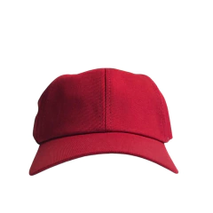 BONÉ LISO BRIM VERMELHO COM VELCRO - 1 UNIDADE