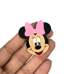 Aplique Minnie Laço Rosa em Acrílico - 1 Unidade - comprar online