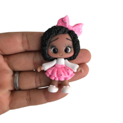 APLIQUE BISCUIT BONECA SAIA ROSA 2 - 1 UNIDADE - comprar online