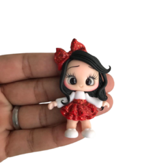 APLIQUE BISCUIT BONECA SAIA VERMELHA 2 - 1 UNIDADE - comprar online
