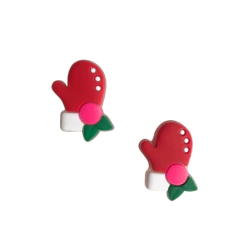 Aplique Luva de Natal Emborrachado - 1 unidade