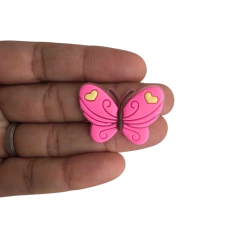 APLIQUE BORBOLETA EMBORRACHADO - 1 UNIDADE - comprar online