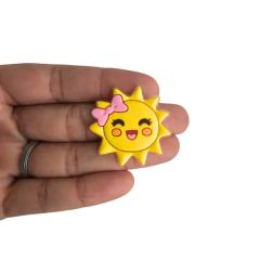 Aplique Sol com Lacinho emborrachado - 1 unidade - comprar online