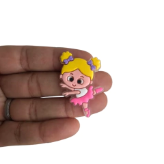 Aplique Bailarina Saia Rosa emborrachado - 1 unidade - comprar online