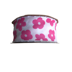 FITA PESPONTO POMPOM SINIMBU FLORES PINK (38MM)