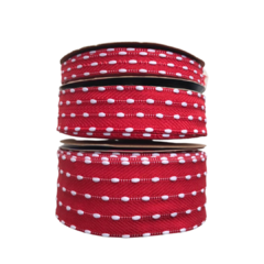 FITA PESPONTO SINIMBU POMPOM VERMELHO COR:03