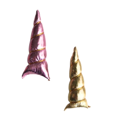 APLIQUE CHIFRE DE UNICÓRNIO ACOLCHOADO - 1 UNIDADE