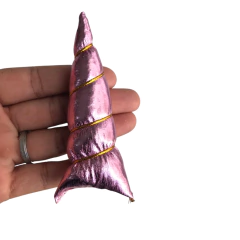 APLIQUE CHIFRE DE UNICÓRNIO ACOLCHOADO - 1 UNIDADE - comprar online