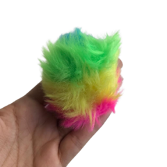 POMPOM PELINHO MESCLADO (6CM) - 1 UNIDADE - Loja da Laceira
