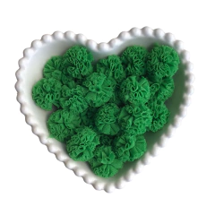 POMPOM MALHA TELINHA (2.5CM) - 4 UNIDADES - Loja da Laceira