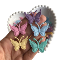 APLIQUE BORBOLETA DE TECIDO CANDY - 5 UNIDADES SORTIDAS - comprar online