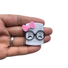 Aplique Folha Escolar em acrílico para Laço - 1 Unidade - loja online