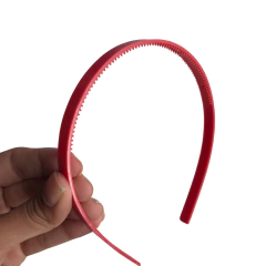 TIARA DE DENTINHO IMPORTADA 10MM VERMELHA - DUZIA - comprar online