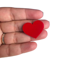 CORAÇÃO DE ACRILICO 3CM - 1 UNIDADE - comprar online