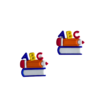 APLIQUE LIVRO ABC ESCOLAR EMBORRACHADO - 1 UNIDADE