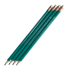 LÁPIS VERDE COM BORRACHA HB (LEO&LEO) - 1 UNIDADE